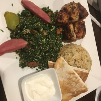 Dvine Mediterranean Experience - Brea - Chicken kebab with tabouleh - Mediterranean Near Me - Brea, California