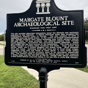 Margate Blount Archaeological - Landmarks & Historical Buildings Near Me - Parkland, Florida
