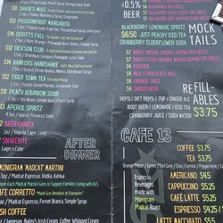 Cafe 13 Main St Grill - Menu July 2023