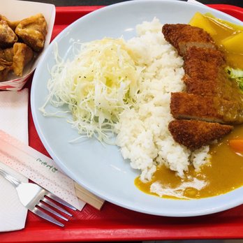 Manna Grill - Curry Chicken Katsu with an order of dumplings. - Korean Near Me - Riverside, California Manna Grill - Curry Chicken Katsu with an order of dumplings. - Korean Near Me - Riverside, California