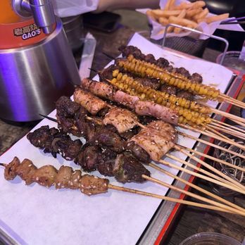 GAO's Kabob & Crab - beef, lamb, squid, pork intestine, & corn - Seafood Near Me - Milpitas, California GAO's Kabob & Crab - beef, lamb, squid, pork intestine, & corn - Seafood Near Me - Milpitas, California