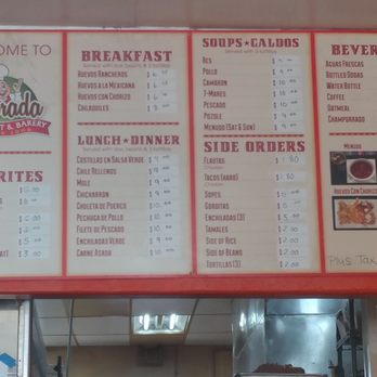 Dorada Restaurant & Bakery - Menu, prices subject to change without warning. - Bakeries Near Me - Garden Grove, California Dorada Restaurant & Bakery - Menu, prices subject to change without warning. - Bakeries Near Me - Garden Grove, California