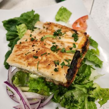 Yasmine's Cafe - a grilled sandwich on a bed of lettuce - Mediterranean Near Me - Albuquerque, New Mexico