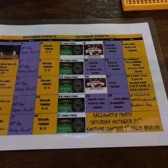 Backwoods Saloon - Oct. schedule - Sports Bars Near Me - Conroe, Texas