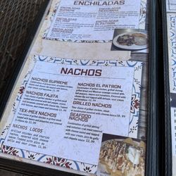 El Patron Mexican Resturant - Menu