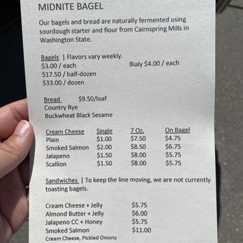 Midnite Bagel - Menu - Bagels Near Me - San Francisco, California Midnite Bagel - Menu - Bagels Near Me - San Francisco, California