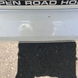 Didn't clean the back bumper