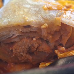 Filiberto’s Mexican Food - Chicken burrito up close