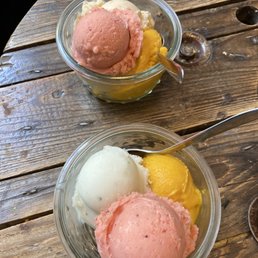 Basil Ice Cream Balls