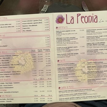 Caffe Peonia - Menu - Italian Near Me - Boulogne Billancourt, 92 Caffe Peonia - Menu - Italian Near Me - Boulogne Billancourt, 92