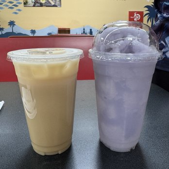 ChaCha Tea Spot - Jasmine milk tea and taro smoothie - Bubble Tea Near Me - San Diego, California