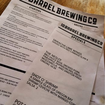 10 Barrel Brewing - West Side Bend - Great menu - perfect pub food at really reasonable prices - Brewpubs Near Me - Bend, Oregon 10 Barrel Brewing - West Side Bend - Great menu - perfect pub food at really reasonable prices - Brewpubs Near Me - Bend, Oregon