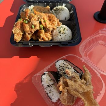 Paradise Grindz - Spicy Garlic chicken and Chicken & musubi combo ! - Hawaiian Near Me - Tigard, Oregon