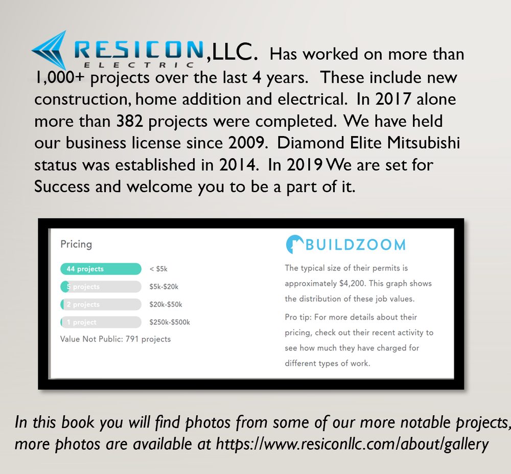 Slide of Resicon Heating and Air, Plumbing & Electrical