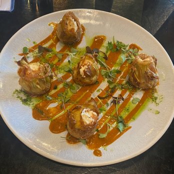 The 908 - Goat cheese stuffed artichoke flowers appetizer - New American Near Me - Long Beach, California