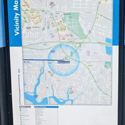 The Tide-Newtown Road Station - This is the Vicinity Map for the Newtown Road Station. Photo taken July 22, 2025.
