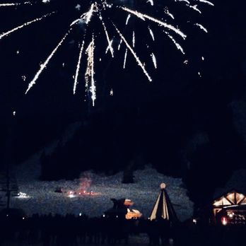 Crystal Mountain Resort - Fireworks at the base of crystal - Ski Resorts Near Me - Enumclaw, Washington