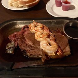 2nd Street Station - 10 oz prime rib and shrimp skewers for $21...pretty good
