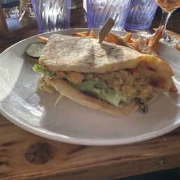 Curry chicken salad sandwich