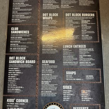 Dot Block Diner - Back menu - Breakfast & Brunch Near Me - Dorchester, Massachusetts