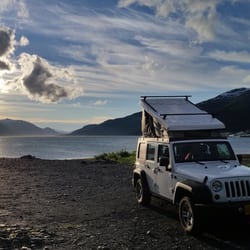 Alaska Adventure Car and Camper Van Rental of Anchorage - Camping at Whittier