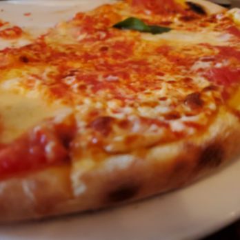 Fusaro's Kitchen - Couldn't wait for the photo op. Margherita pizza. Dough is super fresh and tasty. - Italian Near Me - Toronto, Ontario