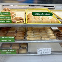 Kolaches, Croissants, and breakfast sandwiches Kolaches, Croissants, and breakfast sandwiches