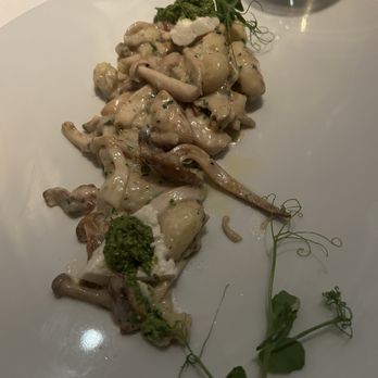 Geronimo - Mushroom gnocchi from the vegetarian tasting menu. DELICIOUS - French Near Me - Santa Fe, New Mexico