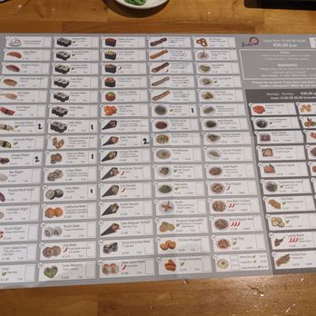 Fuso - AYCE menu at Fuso, Eindhoven - Sushi Bars Near Me - Eindhoven, New Brunswick