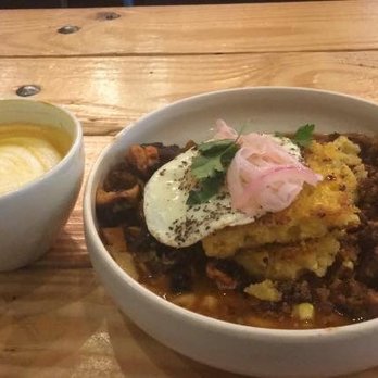 BREW Five Points - Ginger Turmeric Latte and Chorizo Corn Cakes - Coffee & Tea Near Me - Jacksonville, Florida