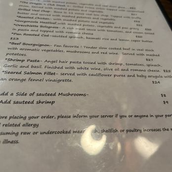 Oregon Club - Menu - New American Near Me - Ashland, Massachusetts Oregon Club - Menu - New American Near Me - Ashland, Massachusetts