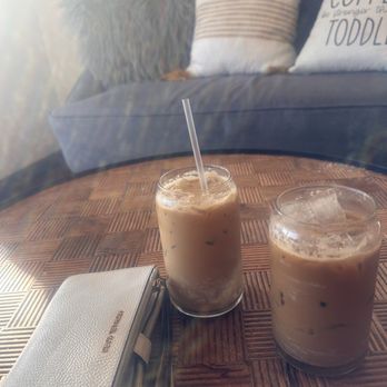 Bakin' It Up Collective - My usual here, four shots of espresso over ice, splash of heavy cream & three pumps of toffee - Bakeries Near Me - Fallbrook, California