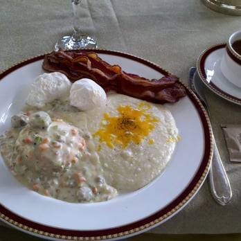 The Circle at The Breakers - The southern breakfast with poached eggs and bacon. - Breakfast & Brunch Near Me - Palm Beach, Florida The Circle at The Breakers - The southern breakfast with poached eggs and bacon. - Breakfast & Brunch Near Me - Palm Beach, Florida