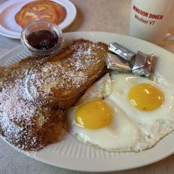 The Windsor Diner - French toast and eggs with some coffee