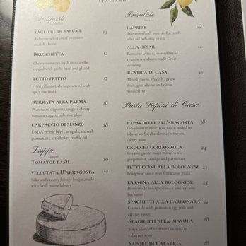 Amalfi Taste - Dinner Menu 1 of 2 - Italian Near Me - Montgomery, Texas