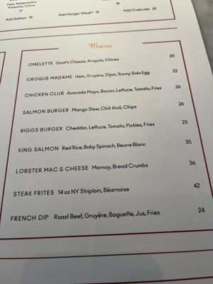 Menu photo 4 Café Riggs Washington, DC, DC