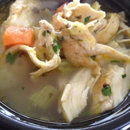 Chicken noodle soup! Look at the yummy roasted chicken! Chicken noodle soup! Look at the yummy roasted chicken!