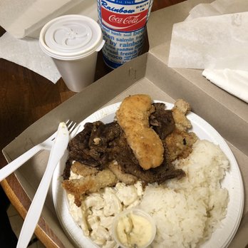 Rainbow Drive-In - Mix Plate - Hawaiian Near Me - Honolulu, Hawaii Rainbow Drive-In - Mix Plate - Hawaiian Near Me - Honolulu, Hawaii