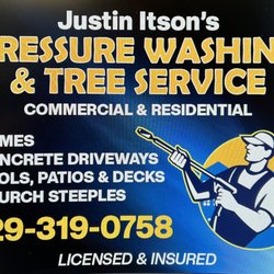 Justin Itson’s Pressure Washing and Tree removal - Contact me today!