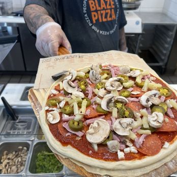 Blaze Pizza - Jeff is hilarious and gave the best customer service, & Julio equally helped out greatly at the register were amazing!! - Salad Near Me - Northridge, California Blaze Pizza - Jeff is hilarious and gave the best customer service, & Julio equally helped out greatly at the register were amazing!! - Salad Near Me - Northridge, California