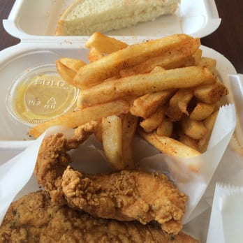 Best Wings And Deli - 2 piece chicken fingers with Cajun fries and medium drink + tax $4.99 - New American Near Me - Birmingham, Alabama Best Wings And Deli - 2 piece chicken fingers with Cajun fries and medium drink + tax $4.99 - New American Near Me - Birmingham, Alabama