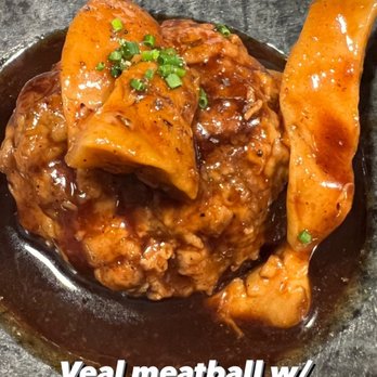 Cañete - Veal meatball with porcini - Tapas/Small Plates Near Me - Barcelona, B Cañete - Veal meatball with porcini - Tapas/Small Plates Near Me - Barcelona, B