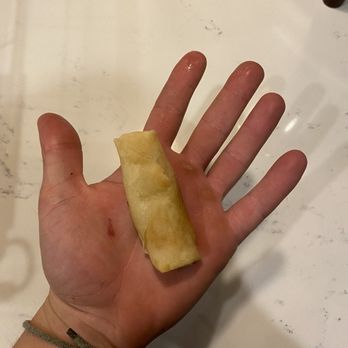 Chef Wu - The veggie roll is barely bigger than my finger - Szechuan Near Me - Roswell, Georgia