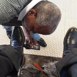 Joe Lee's Barbershop - I really did not know a shoe shine is 30 mins long ...   www.ensuritygroup.com