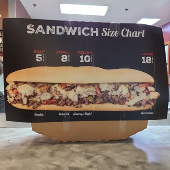 Capriotti's Sandwich Shop - Sizes - Sandwiches Near Me - Las Vegas, Nevada Capriotti's Sandwich Shop - Sizes - Sandwiches Near Me - Las Vegas, Nevada