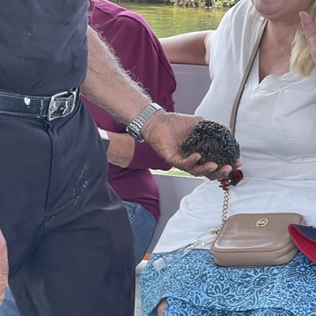 St. Nicholas Boat Line - A freshly obtained sponge that the diver brought out during the tour.  It was wet and slimy - Tours Near Me - Tarpon Springs, Florida