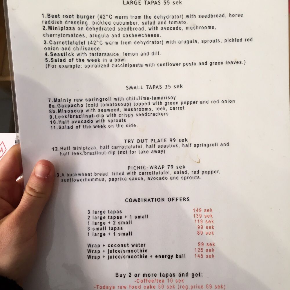 Matapoteket - English Menu - Live/Raw Food Near Me - Stockholm, Alberta Matapoteket - English Menu - Live/Raw Food Near Me - Stockholm, Alberta