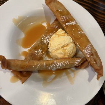 Asahi Grill - Banana Lumpia with Vanilla Ice Cream - Breakfast & Brunch Near Me - Honolulu, Hawaii Asahi Grill - Banana Lumpia with Vanilla Ice Cream - Breakfast & Brunch Near Me - Honolulu, Hawaii