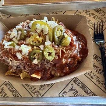 Stanley's Famous Pit Barbecue - The Giant Frito Pie - Barbeque Near Me - Tyler, Texas Stanley's Famous Pit Barbecue - The Giant Frito Pie - Barbeque Near Me - Tyler, Texas
