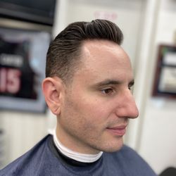 A little volume on top is an appropriate style to balance smaller face shape proportions.